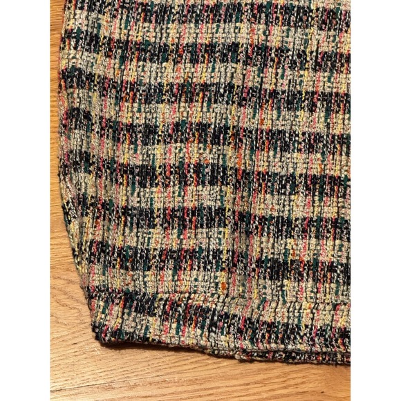 Talbots Plus 18W Tweed Mini Skirt Multicolor Plaid Career Party Cocktail - Picture 3 of 7